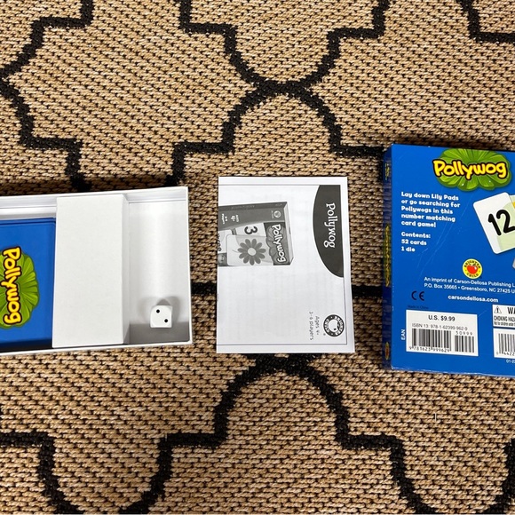 Pollywog Preschool Numbers Matching Card Game Child Development Dice Multiplayer - Picture 11 of 11